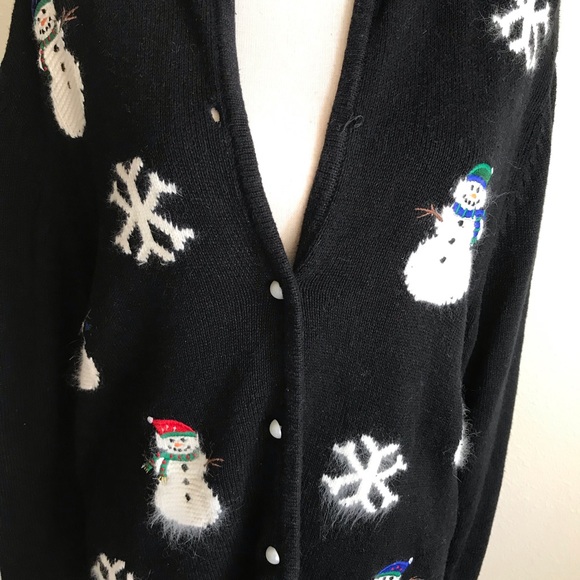 Crystal and Kobe Snowman Cardigan - Picture 4 of 6
